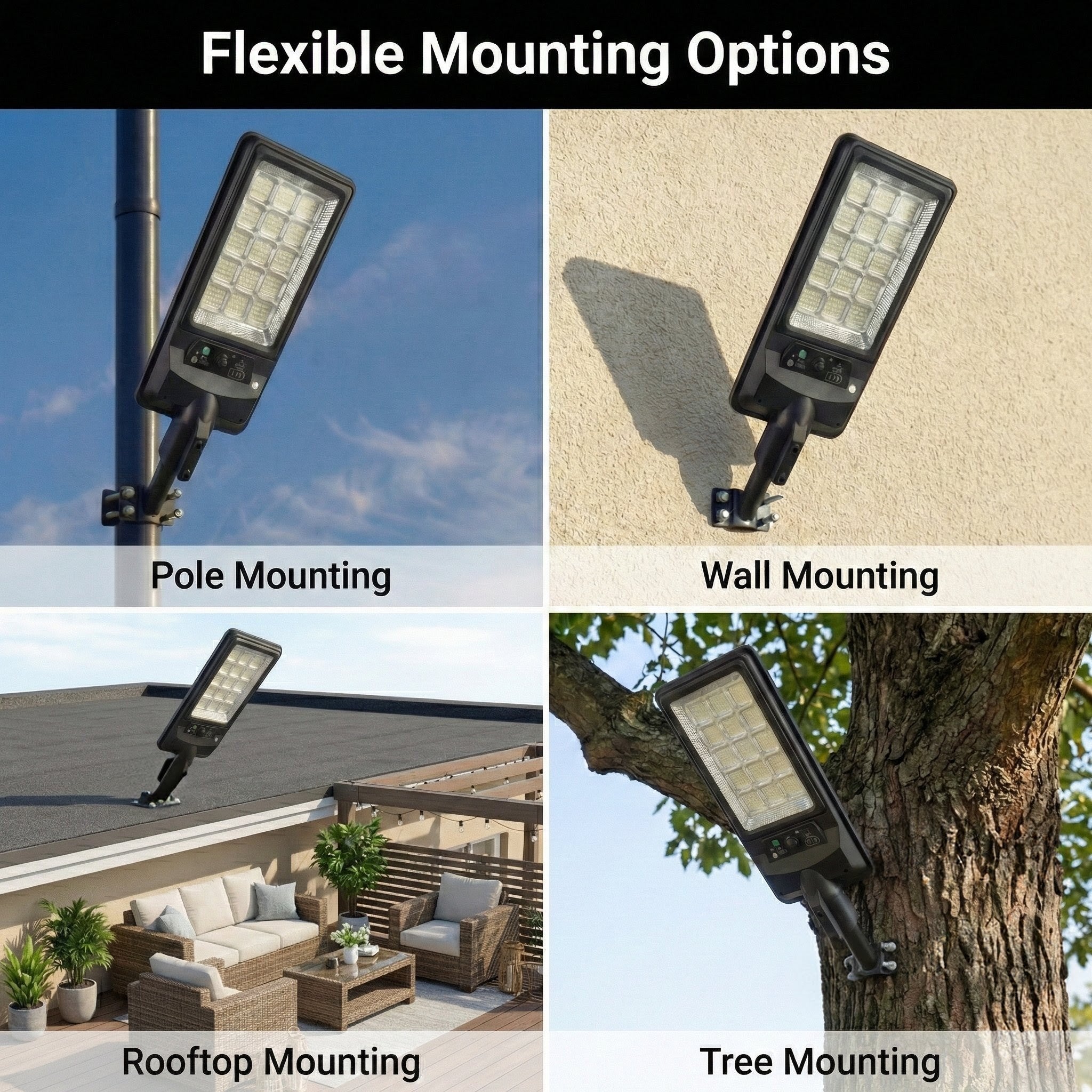 SCUBE Ruby Solar LED Street Light 100 watt LED with Remote & PIR, 10000mAh LFP Battery, IP65 Solar Street Light Outdoor Waterproof for Home Pathway, with Pole