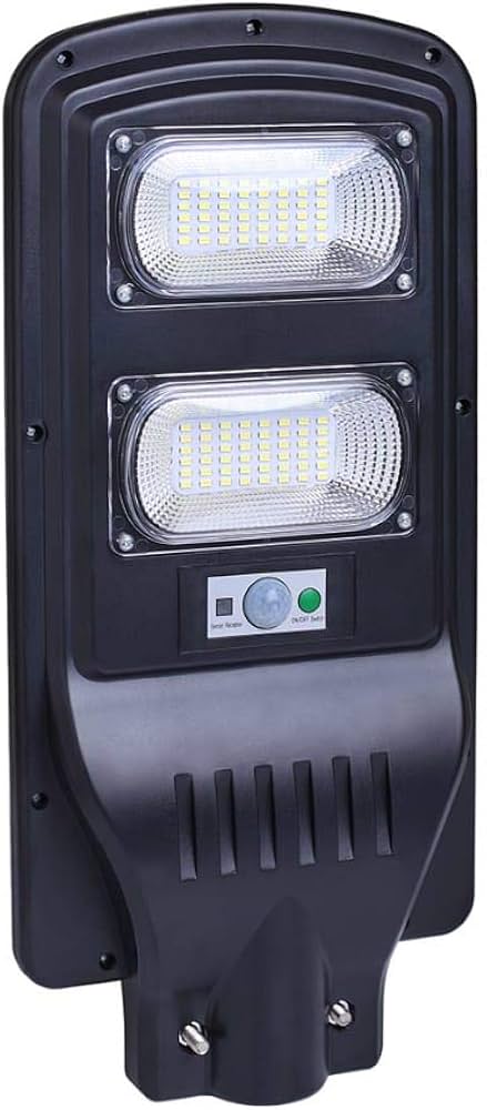 SCUBE Solar Street Light 100 watt LED with Remote, 96 LEDs, 8000mAh LFP Battery, IP65 Solar Street Light Outdoor Waterproof Lamp for Home Garden Pathway ( with Pole )