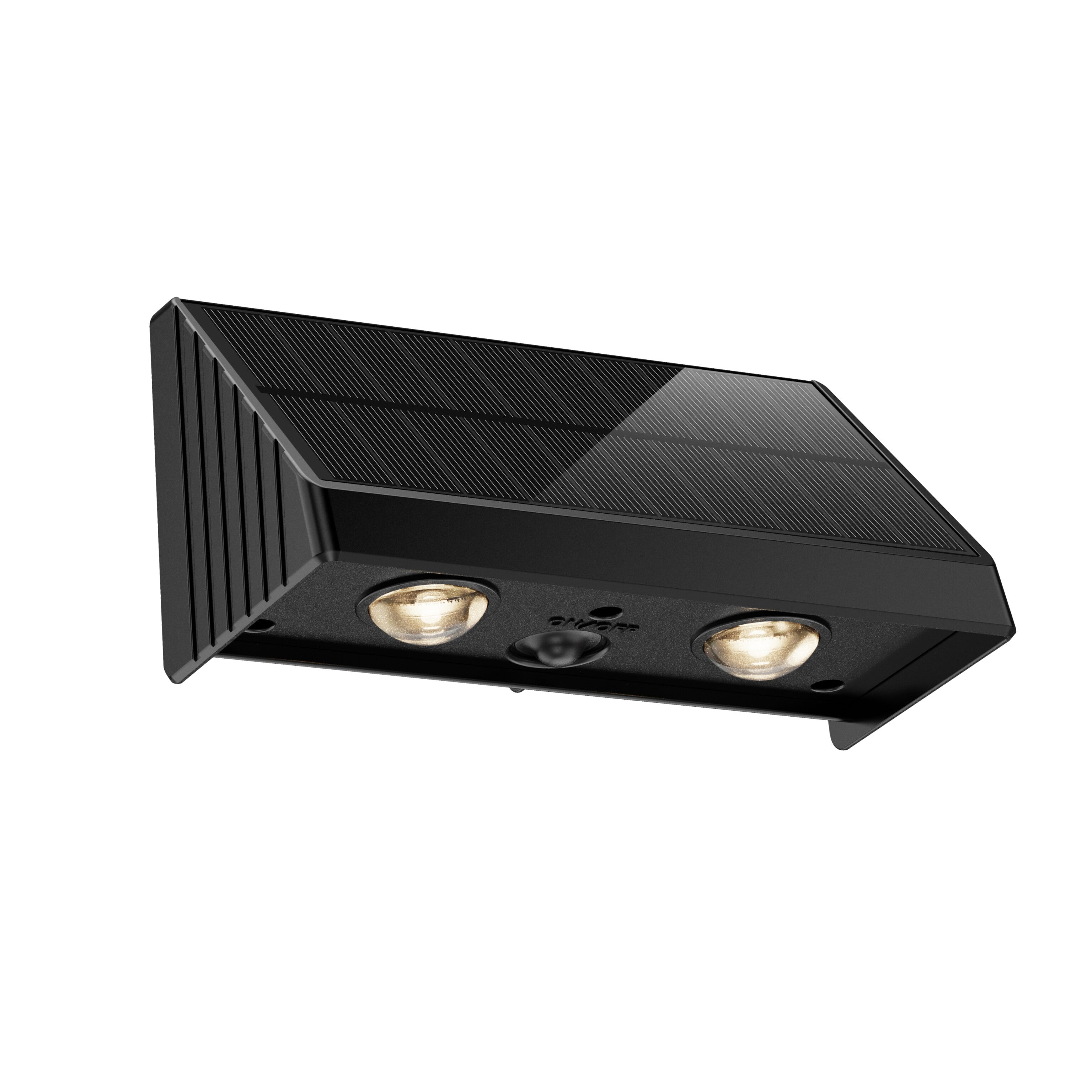 SCUBE Solar Wall Light Outdoor for Wall, Fence, Garden, Balcony Solar Light, Down Light LED Wall Lamp, 1800mAh Battery, 3000–6500K, IP65 Waterproof Outdoor Compound & Garden Light (Pack of 2)