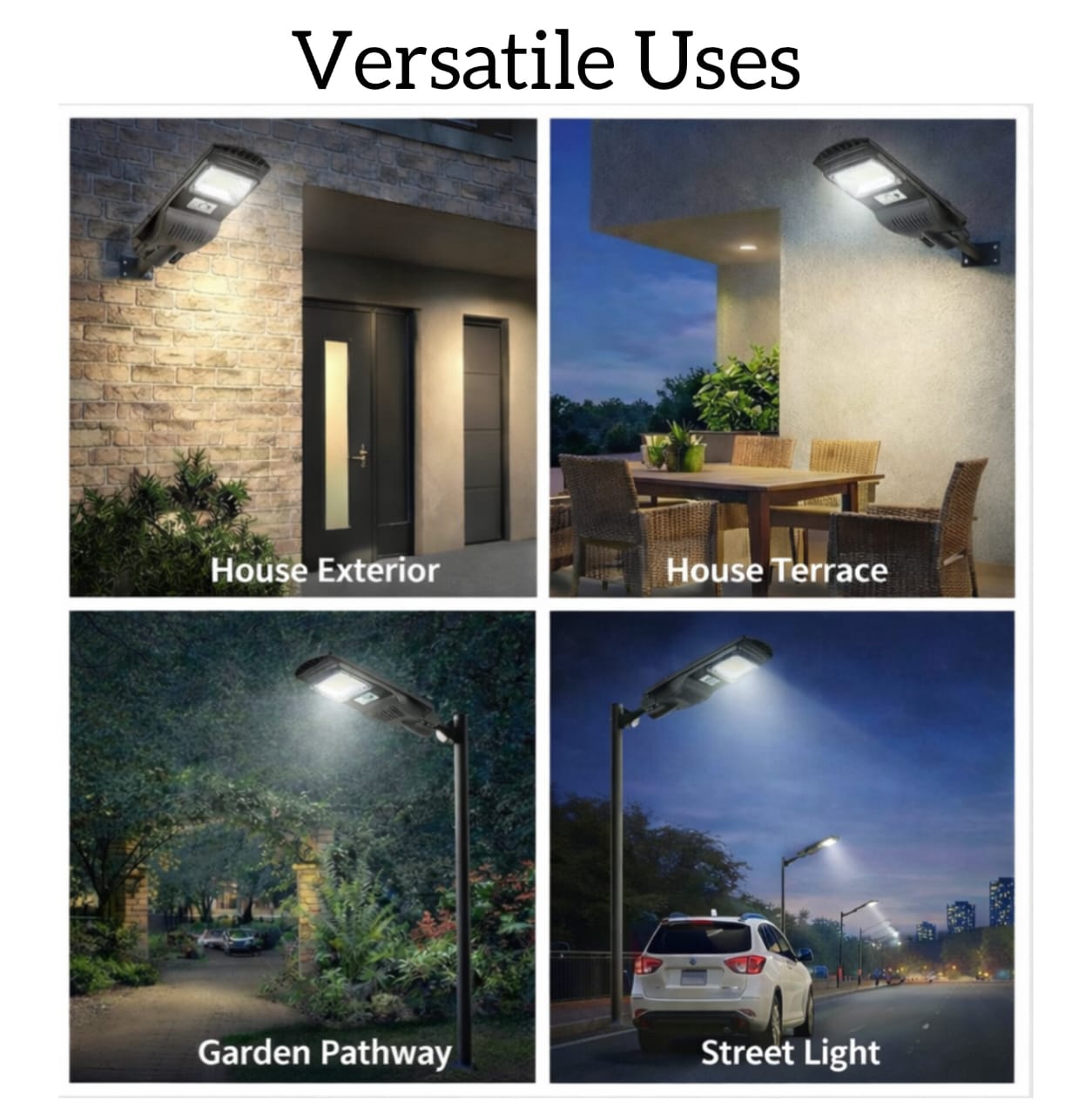 SCUBE 50W Solar Street Light with Remote | PIR Motion Sensor | Outdoor Lighting