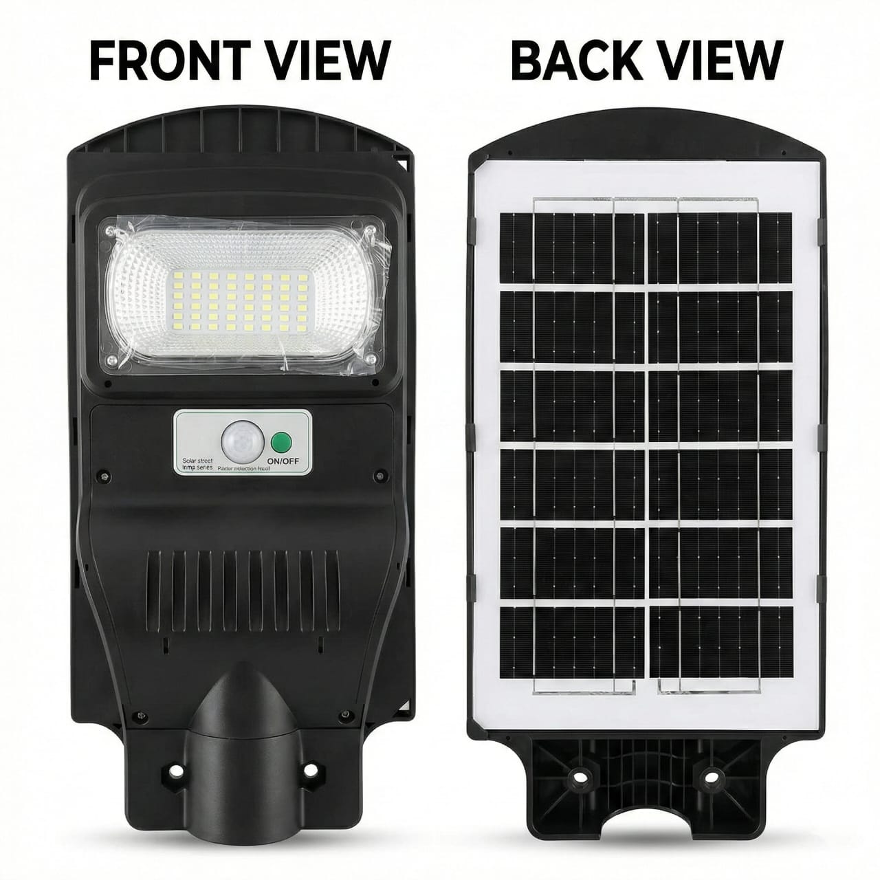 SCUBE Solar LED Street Light 50 watt LED with Remote, 48 LEDs, 4000mAh LFP Battery, IP65 Solar Street Light Outdoor Waterproof Lamp for Home Garden Pathway ( with Pole )