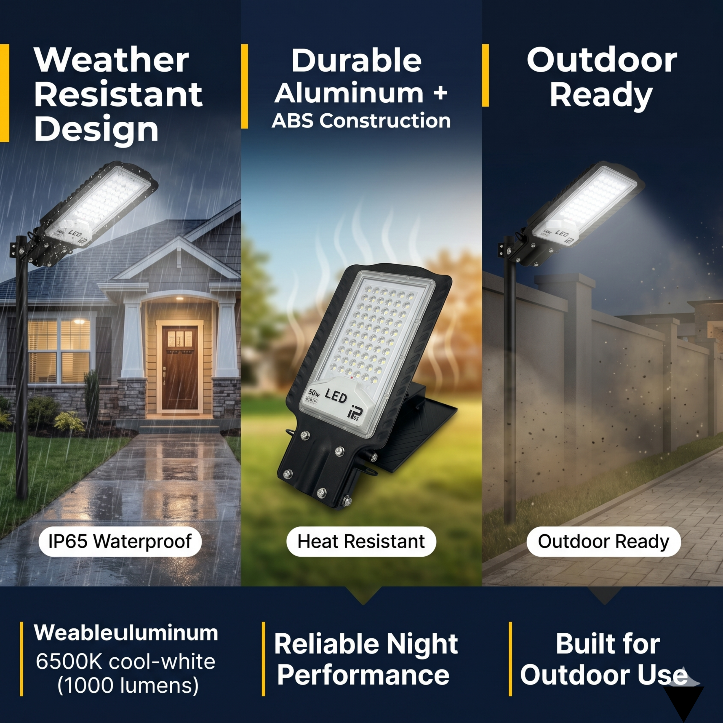 SCUBE Emerald Solar Street Light Outdoor Waterproof 50W with Remote Control & PIR Motion Sensor, 5000mAh LiFePO4 Battery, 6500K LED, IP65 Solar Light for Home Outdoor, Garden, Pathway, Compound Wall & Parking