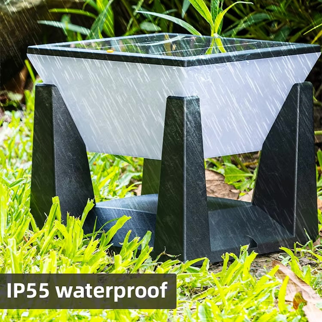 SCUBE Solar Powered Garden Pillar Light – Elegant Outdoor Column Lighting