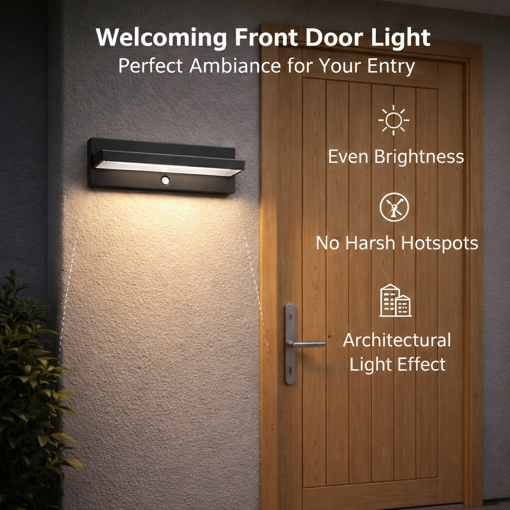 SCUBE Solar Wall Light for Outdoor, 2000mAh Battery, 3000–6500K Adjustable LED, IP65 Waterproof Outdoor Wall Light & Pathway Light.