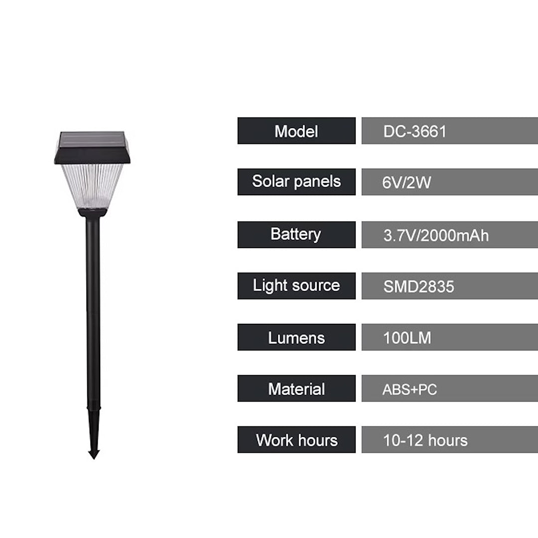 SCUBE Solar LED Lawn Light – Elegant Outdoor Garden Pathway Lighting