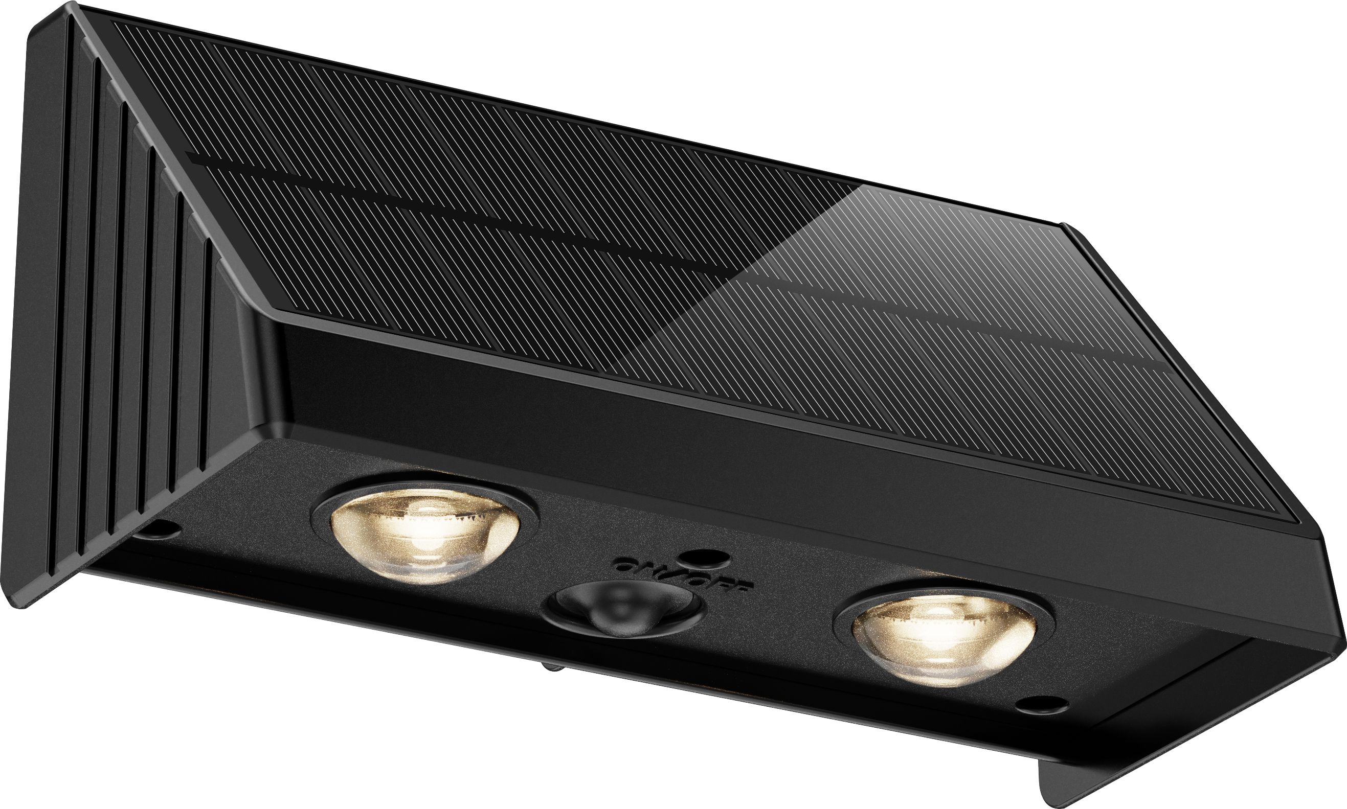 SCUBE Solar Wall Light Outdoor for Wall, Fence, Garden, Balcony Solar Light, Down Light LED Wall Lamp, 1800mAh Battery, 3000–6500K, IP65 Waterproof Outdoor Compound & Garden Light (Pack of 2)