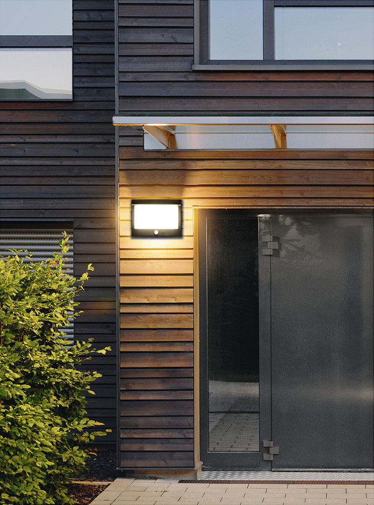 SCUBE Solar Wall Lights Outdoor Waterproof, 2000mAh Solar Fence Light with Dual Color LED 3000-6500K, IP65 Solar Wall Lamp for Garden Fence Balcony Home