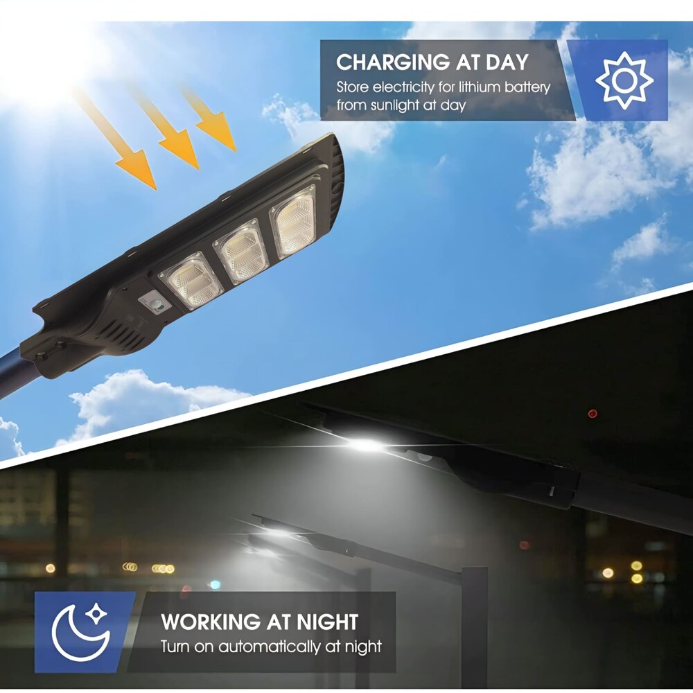 SCUBE 150W Solar Street Light with Remote  | PIR Motion Sensor | Outdoor Lamp for Streets, Farms, Compounds & Commercial Areas