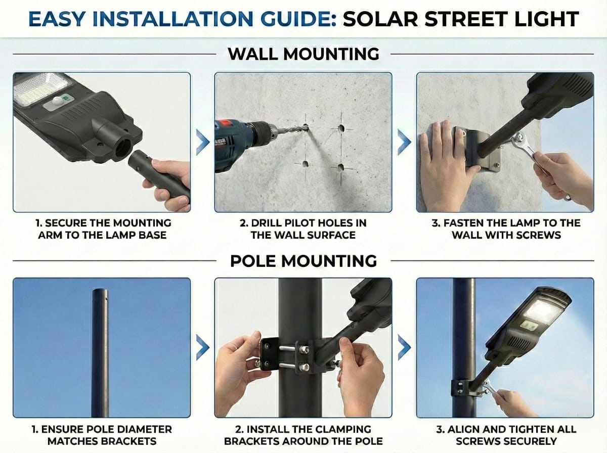 SCUBE Solar LED Street Light 50 watt LED with Remote, 48 LEDs, 4000mAh LFP Battery, IP65 Solar Street Light Outdoor Waterproof Lamp for Home Garden Pathway ( with Pole )