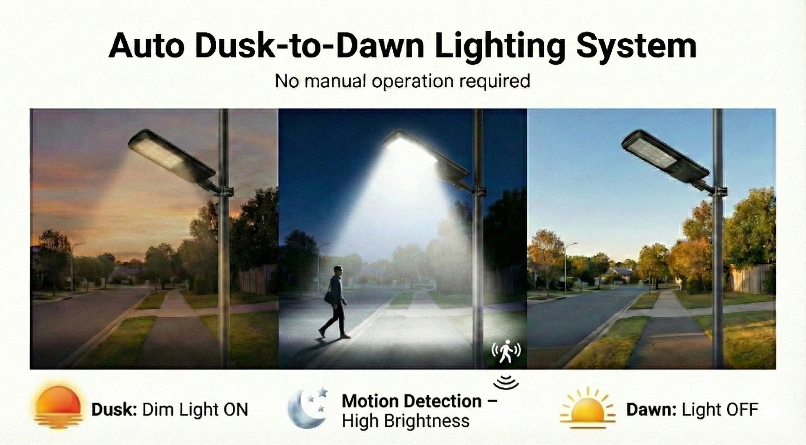SCUBE Ruby Solar LED Street Light 200 Watt LED 6500K, 20000mAh LFP Battery, 14Hr Runtime, with Motion Sensor & Remote Control, IP65 Solar Street Light Outdoor Waterproof for Home Pathway,with Pole