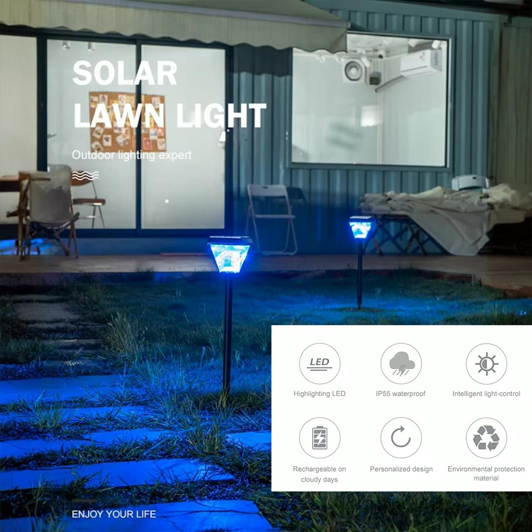 SCUBE Solar LED Lawn Light – Elegant Outdoor Garden Pathway Lighting
